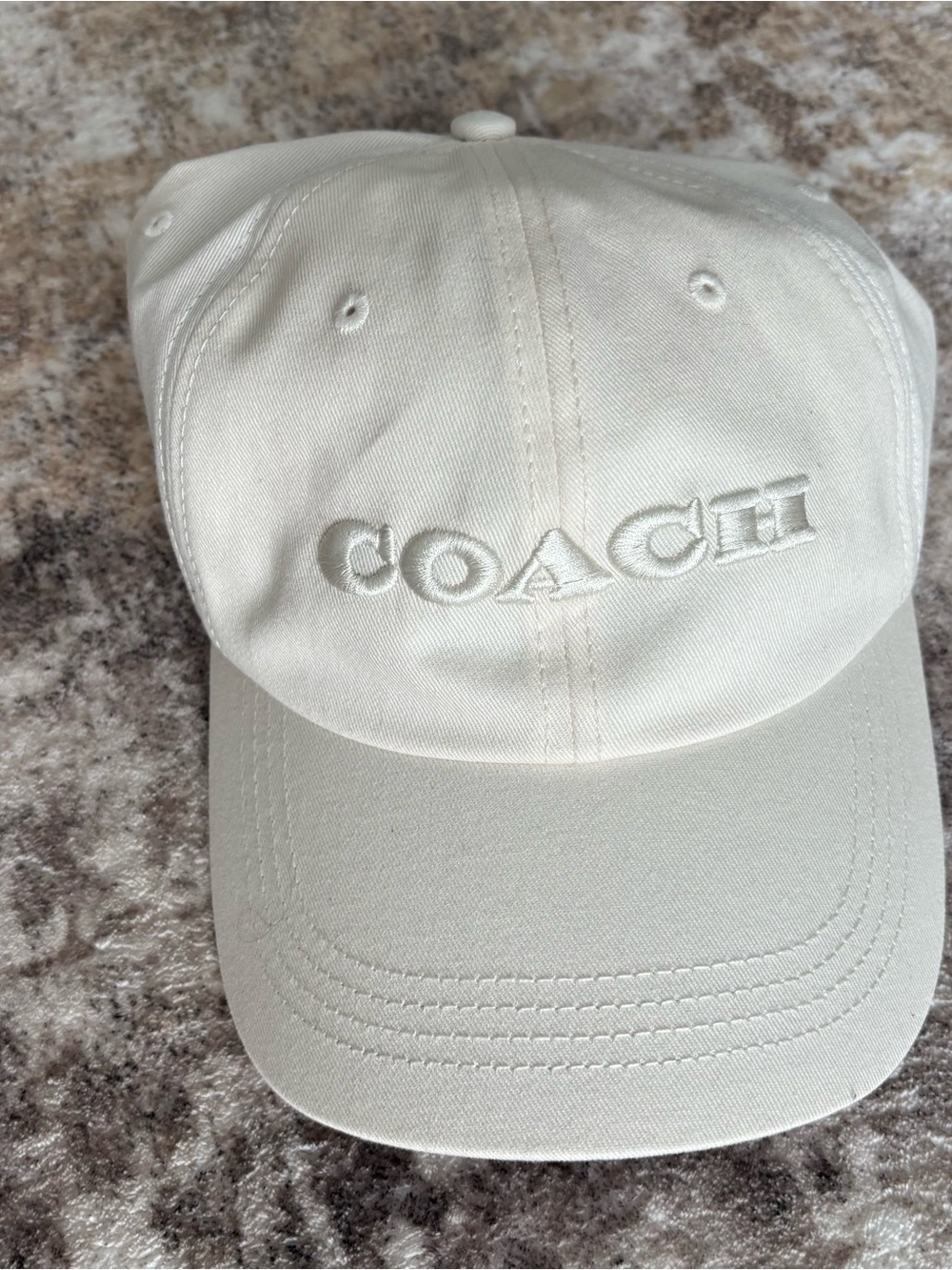 Coach Cream Baseball Cap
